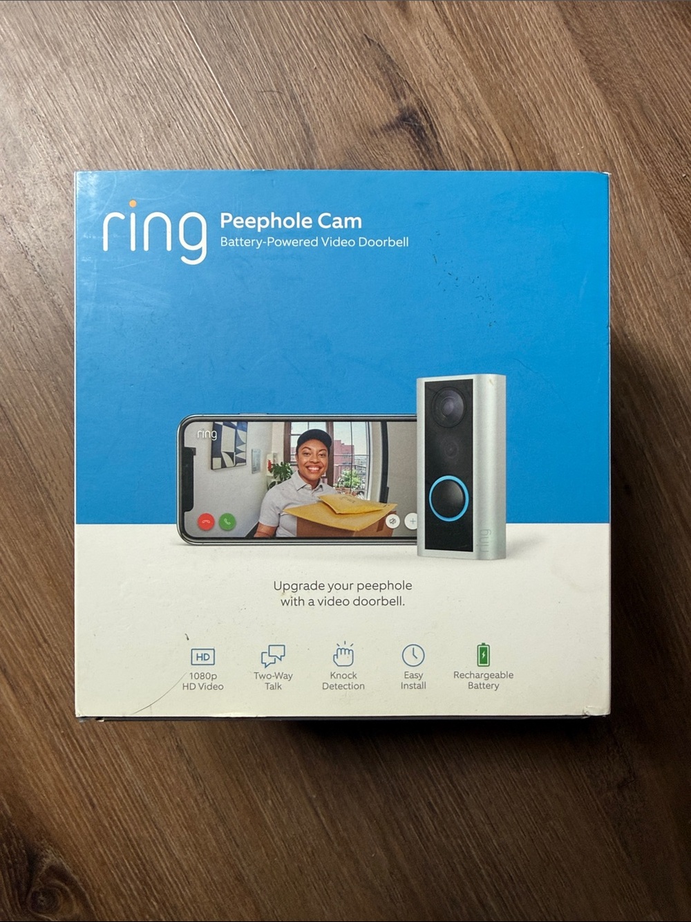 Ring Peephole Cam in Blue and Silver